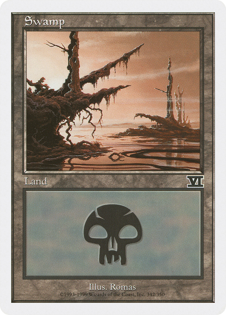 Swamp (6ED-342) [Classic Sixth Edition] MTG Single Wizards of the Coast