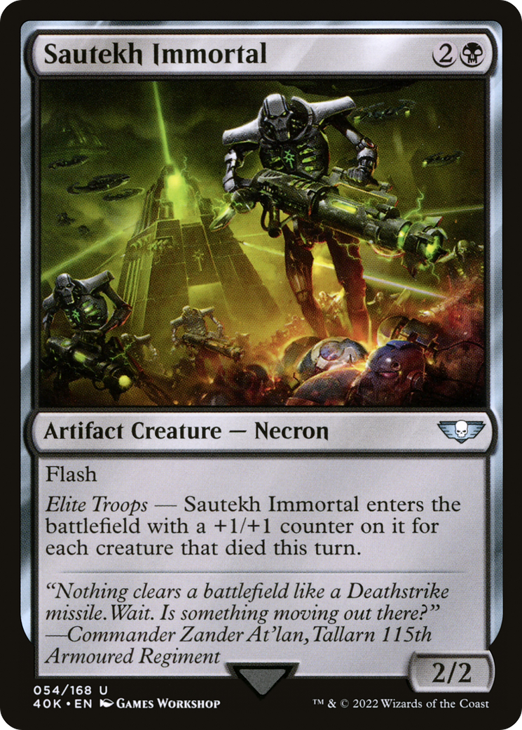 Sautekh Immortal (40K-054) [Warhammer 40,000 Commander] MTG Single Wizards of the Coast