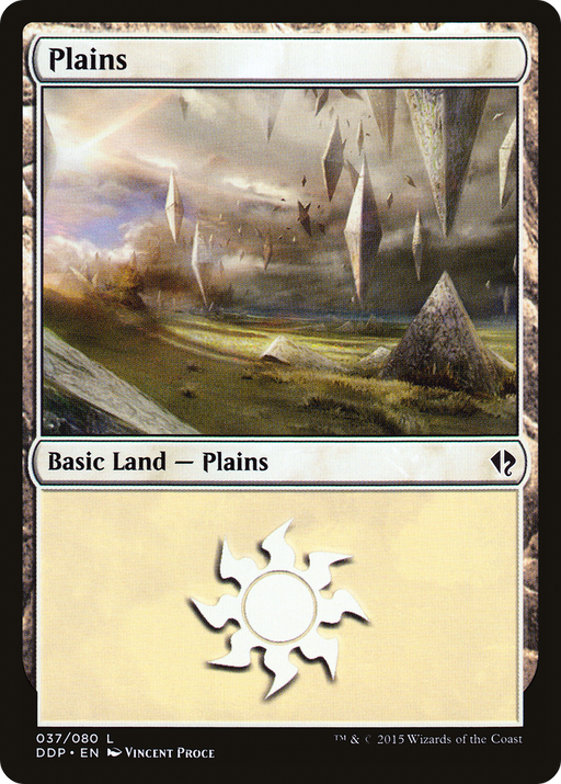 Plains (037) (DDP-037) [Misc] Duel Decks: Zendikar vs. Eldrazi MTG Single Wizards of the Coast
