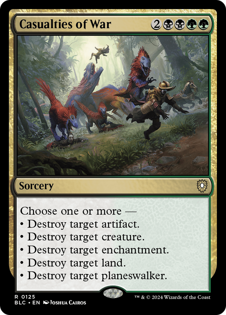 Casualties of War (BLC-125) [Bloomburrow Commander] MTG Single Wizards of the Coast