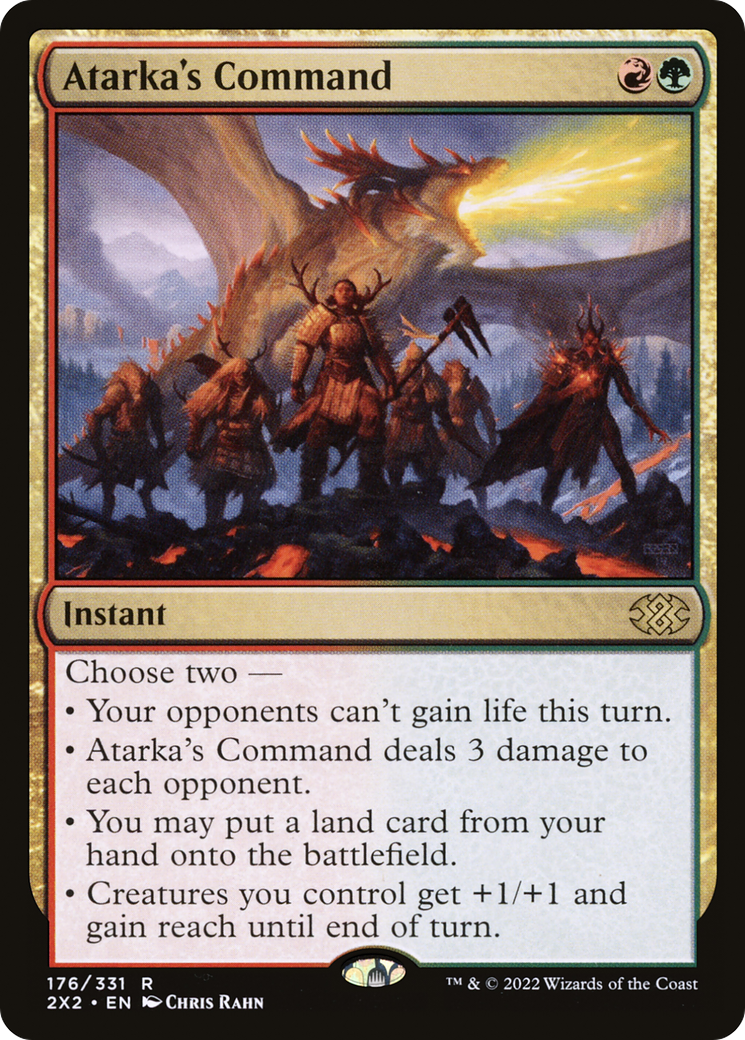 Atarka's Command (2X2-176) [Double Masters 2022] MTG Single Wizards of the Coast