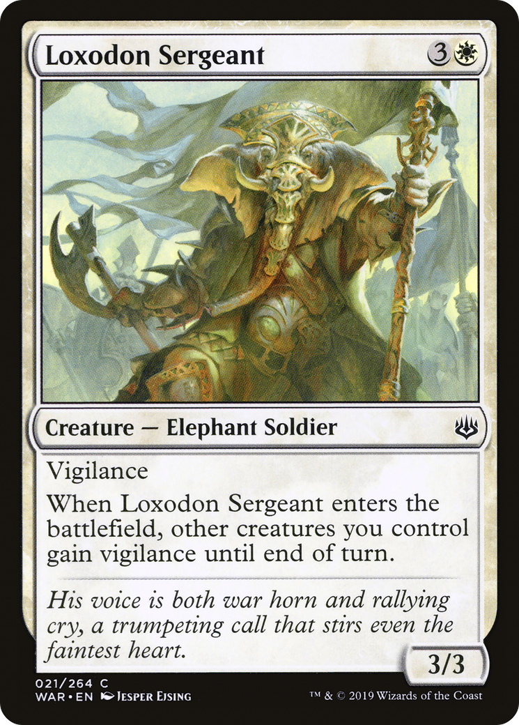 Loxodon Sergeant (WAR-021) [War of the Spark] MTG Single Wizards of the Coast