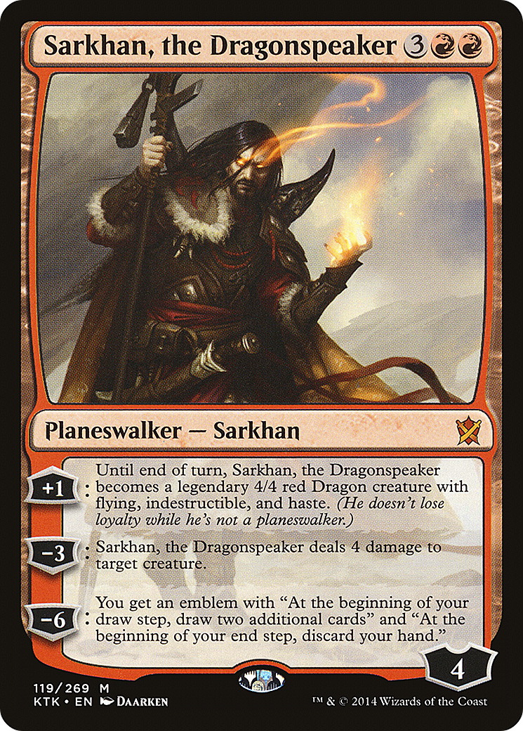Sarkhan, the Dragonspeaker [Khans of Tarkir] MTG Single Magic: The Gathering