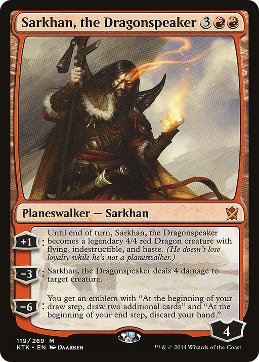 Sarkhan, the Dragonspeaker (KTK-119) [Khans of Tarkir] MTG Single Wizards of the Coast
