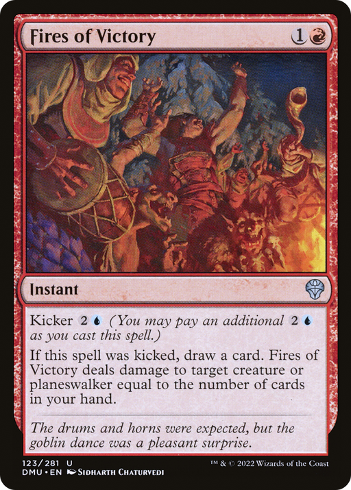 Fires of Victory (DMU-123) [Dominaria United] Foil MTG Single Wizards of the Coast