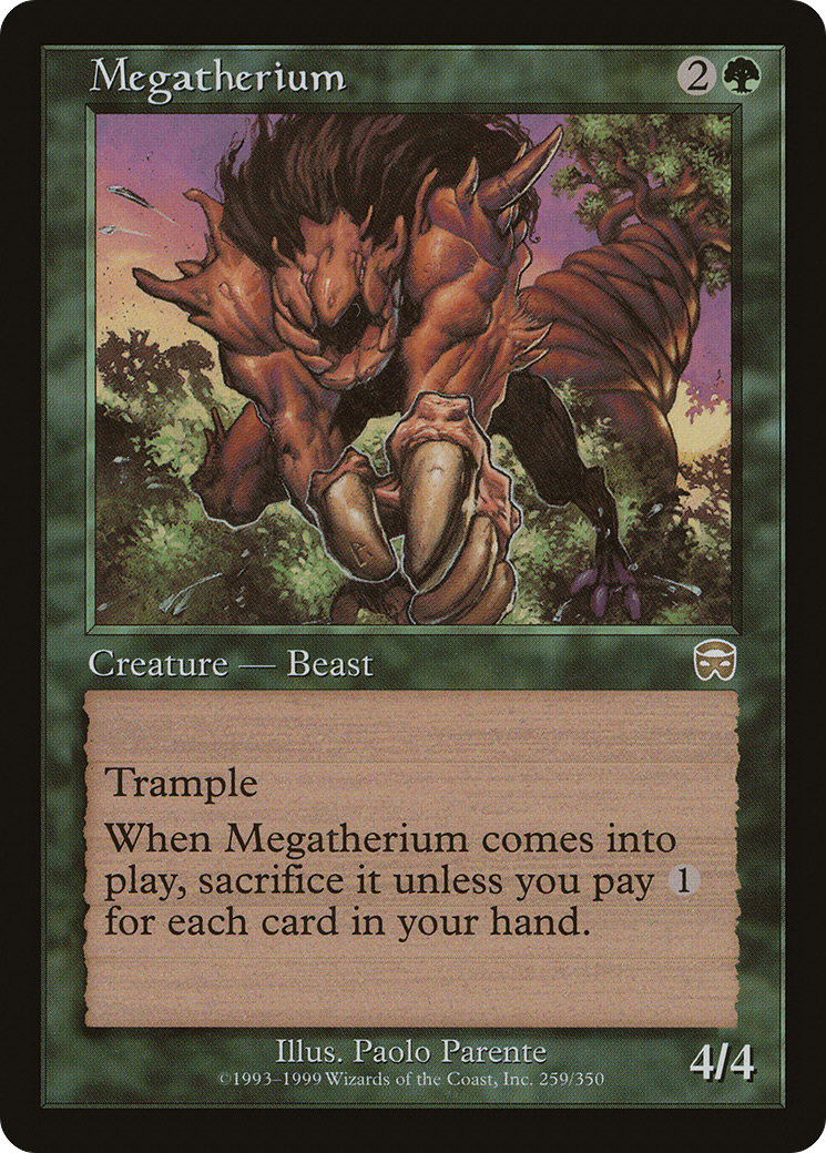 Megatherium (MMQ-259) [Mercadian Masques] Foil MTG Single Wizards of the Coast