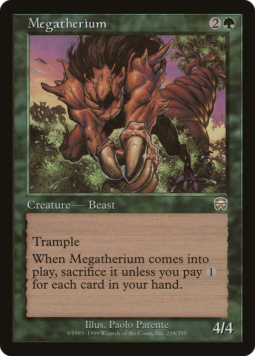 Megatherium (MMQ-259) [Mercadian Masques] MTG Single Wizards of the Coast
