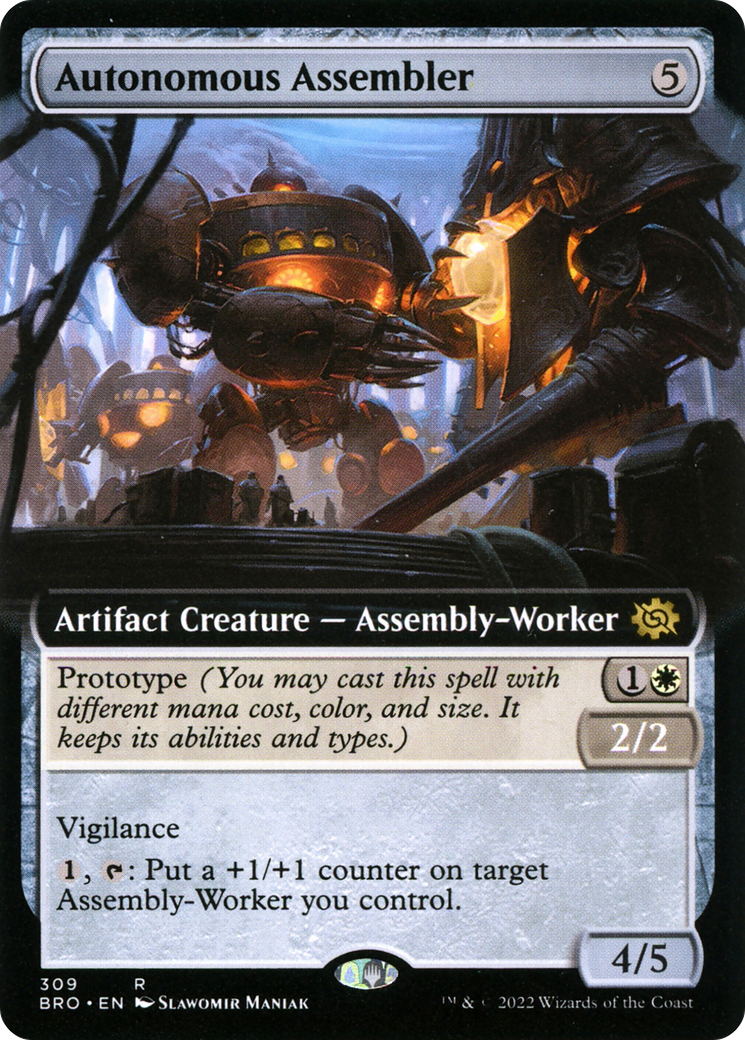 Autonomous Assembler (BRO-309) [The Brothers' War] (Extended Art) Foil MTG Single Wizards of the Coast