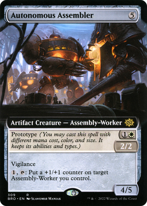 Autonomous Assembler (BRO-309) [The Brothers' War] (Extended Art) MTG Single Wizards of the Coast