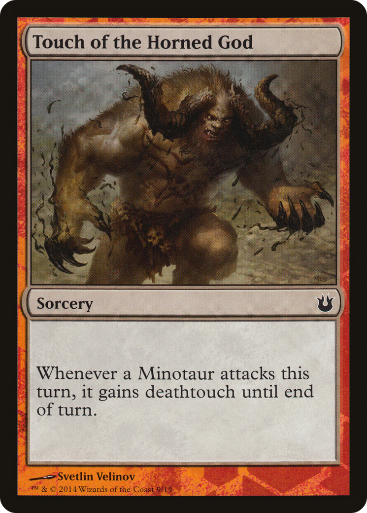 Touch of the Horned God (HERO-) [Battle the Horde] MTG Single Wizards of the Coast