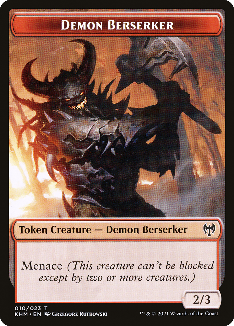 Demon Berserker (TKHM-010) [Tokens] Kaldheim Tokens Foil MTG Single Wizards of the Coast