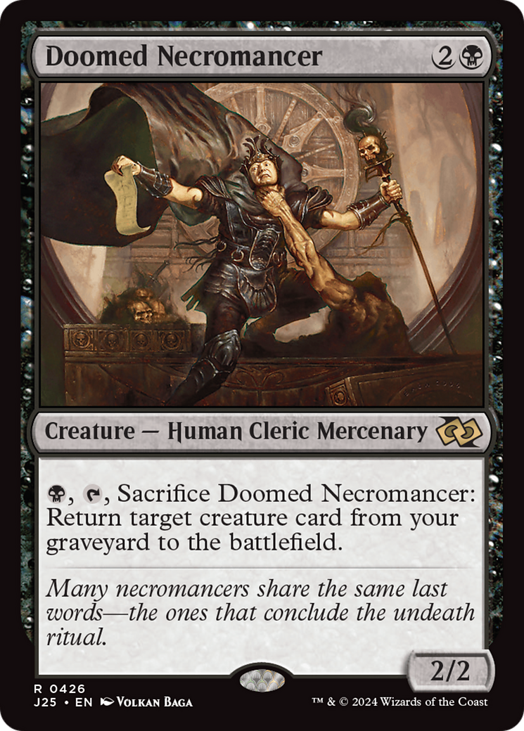 Doomed Necromancer (J25-426) [Foundations Jumpstart] MTG Single Wizards of the Coast