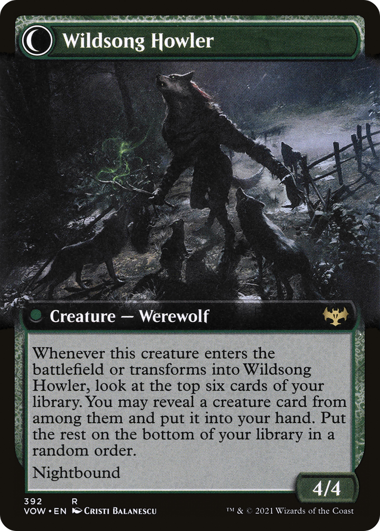 Howlpack Piper (VOW-392) [Innistrad: Crimson Vow] (Extended Art) MTG Single Wizards of the Coast