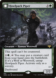 Howlpack Piper (VOW-392) [Innistrad: Crimson Vow] (Extended Art) Foil MTG Single Wizards of the Coast
