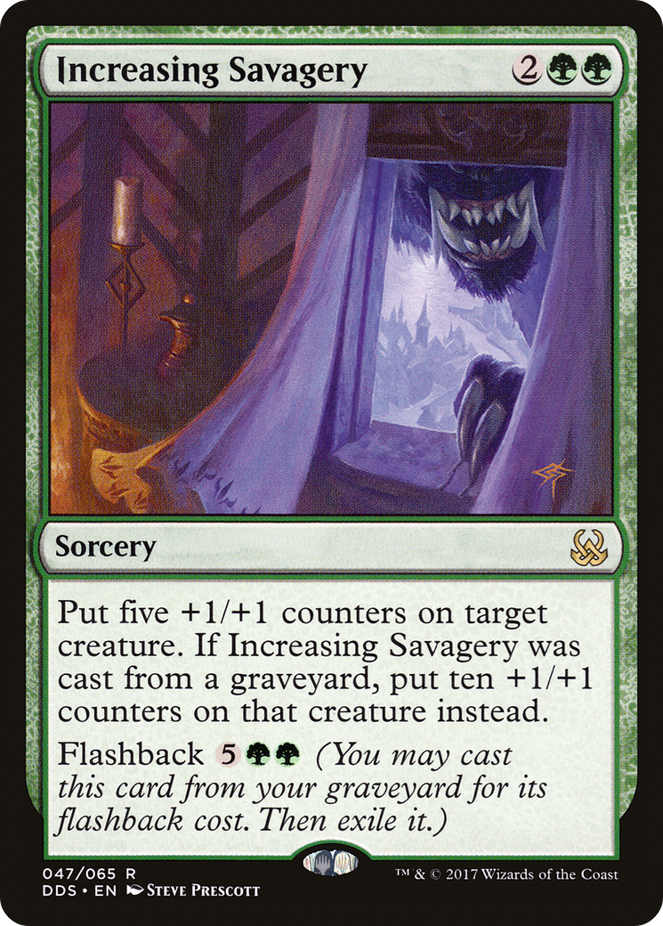 Increasing Savagery (DDS-047) [Misc] Duel Decks: Mind vs. Might MTG Single Wizards of the Coast