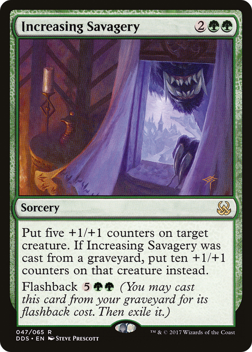Increasing Savagery (DDS-047) [Misc] Duel Decks: Mind vs. Might MTG Single Wizards of the Coast