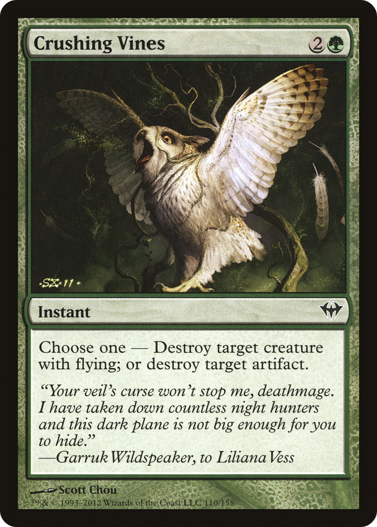 Crushing Vines (DKA-110) [Dark Ascension] Foil MTG Single Wizards of the Coast