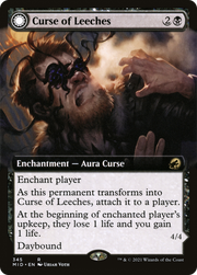 Curse of Leeches (MID-345) [Innistrad: Midnight Hunt] (Extended Art) Foil MTG Single Wizards of the Coast