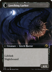Curse of Leeches (MID-345) [Innistrad: Midnight Hunt] (Extended Art) Foil MTG Single Wizards of the Coast