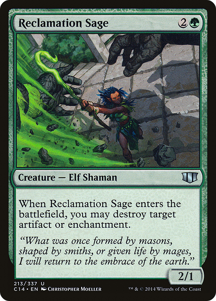 Reclamation Sage (C14-213) [Commander 2014] MTG Single Wizards of the Coast