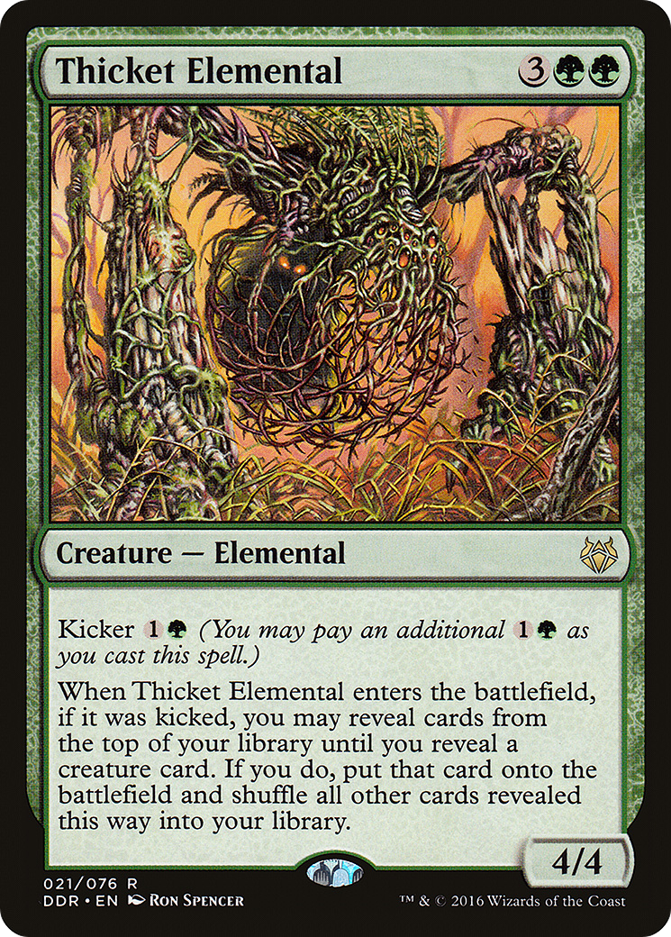 Thicket Elemental (DDR-021) [Misc] Duel Decks: Nissa vs. Ob Nixilis MTG Single Wizards of the Coast