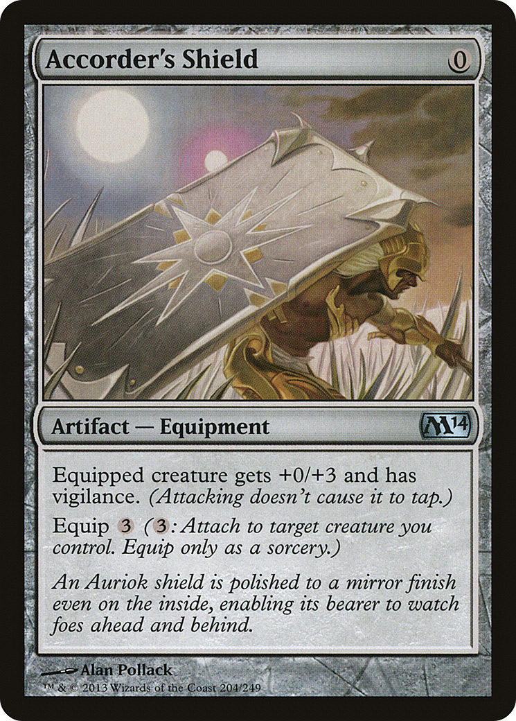 Accorder's Shield (M14-204) [Magic 2014] Foil MTG Single Wizards of the Coast