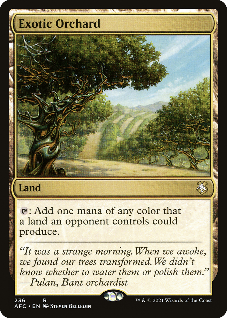 Exotic Orchard (AFC-236) [Forgotten Realms Commander] MTG Single Wizards of the Coast