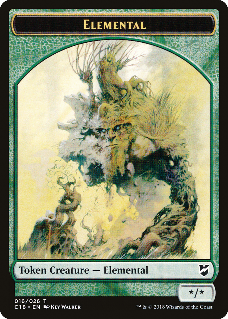Elemental (TC18-016) [Tokens] Commander 2018 Tokens MTG Single Wizards of the Coast