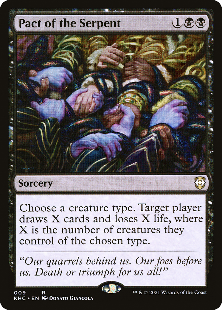 Pact of the Serpent (KHC-009) [Kaldheim Commander] MTG Single Wizards of the Coast