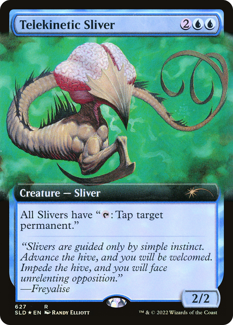 Telekinetic Sliver (SLD-627) [Secret Lair] Drop (Extended Art) Foil MTG Single Wizards of the Coast