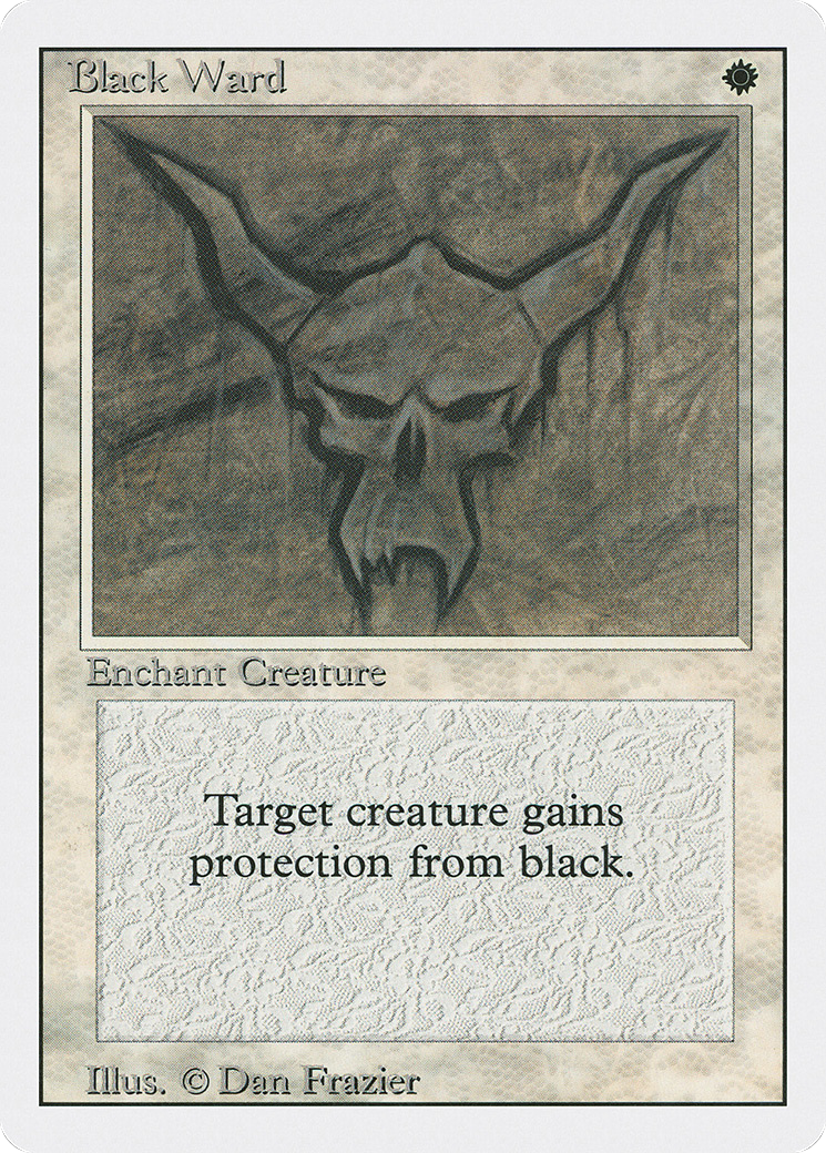 Black Ward (3ED-) [Revised Edition] MTG Single Wizards of the Coast