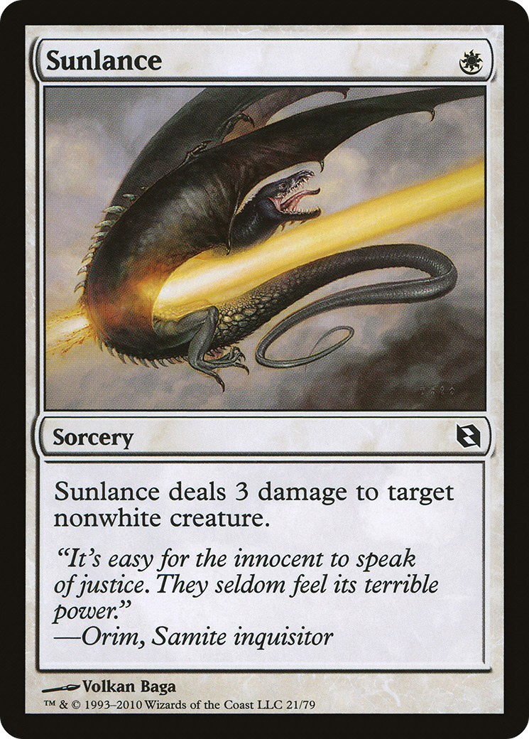 Sunlance (DDF-021) [Misc] Duel Decks: Elspeth vs. Tezzeret MTG Single Wizards of the Coast