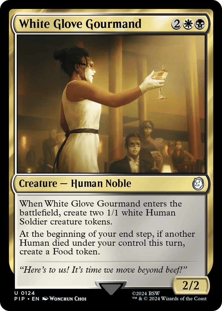 White Glove Gourmand (PIP-124) [Fallout] MTG Single Wizards of the Coast