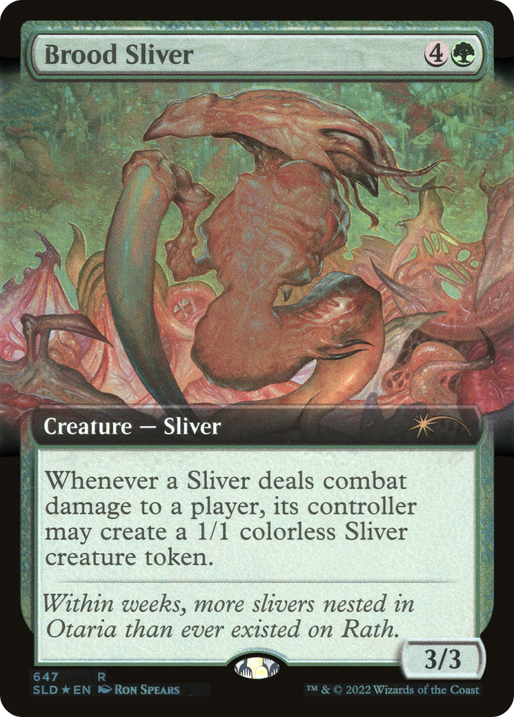Brood Sliver (SLD-647) [Secret Lair] Drop (Extended Art) Foil MTG Single Wizards of the Coast