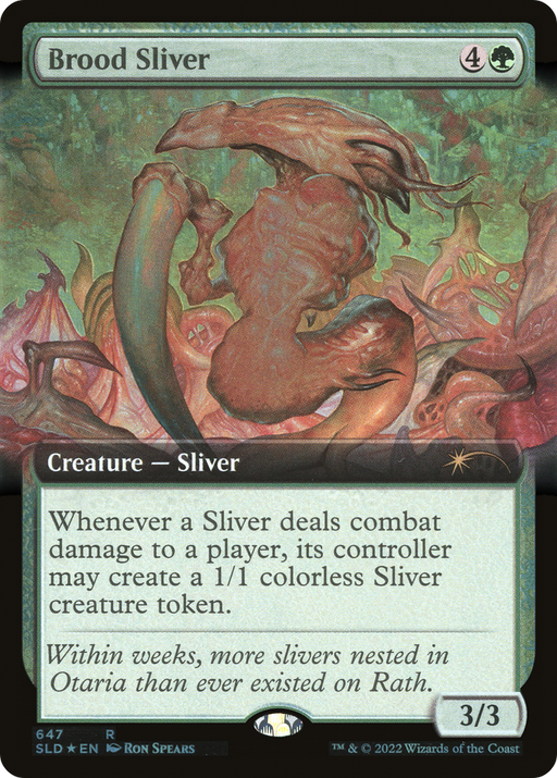 Brood Sliver (SLD-647) [Secret Lair] Drop (Extended Art) Foil MTG Single Wizards of the Coast