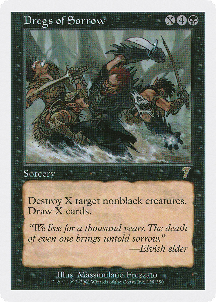 Dregs of Sorrow (7ED-129) [7th Edition] Foil MTG Single Wizards of the Coast