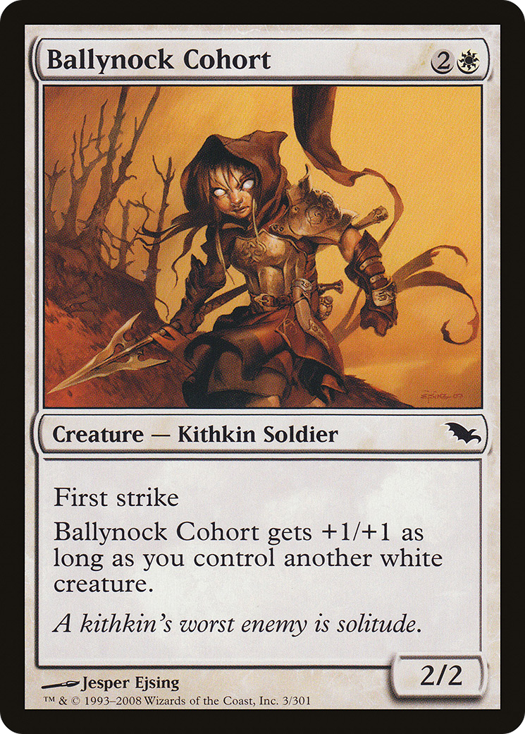 Ballynock Cohort (SHM-003) [Shadowmoor] Foil MTG Single Wizards of the Coast