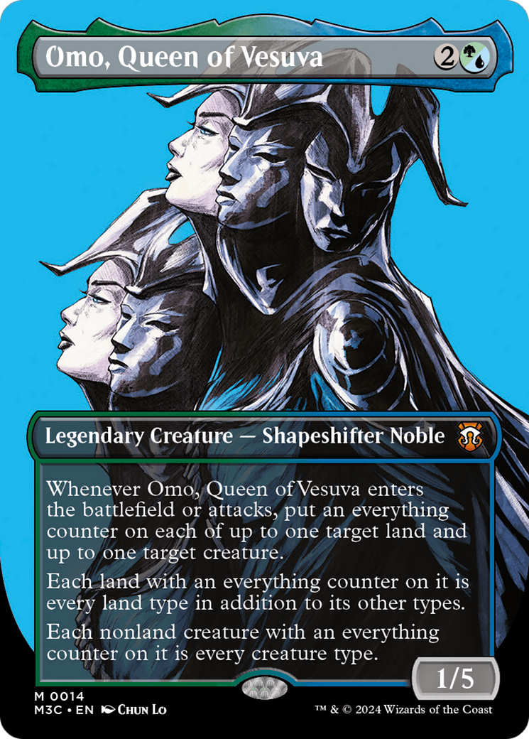 Omo, Queen of Vesuva (M3C-014) [Modern Horizons 3 Commander] (Borderless) MTG Single Modern Horizons 3 Commander