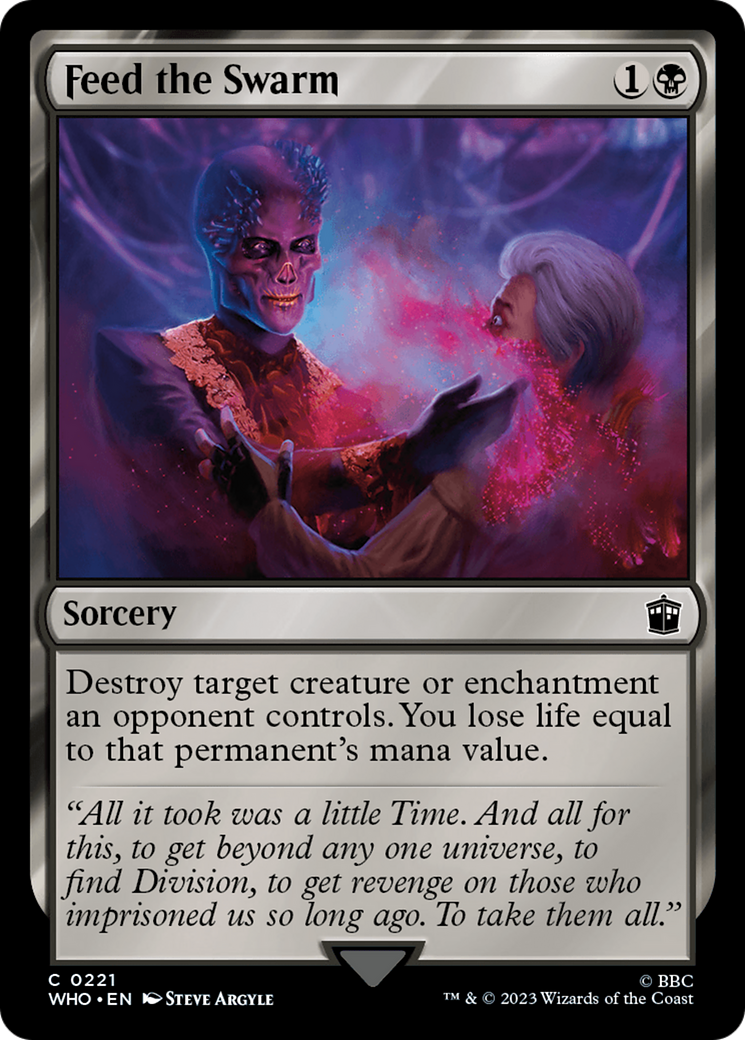 Feed the Swarm (WHO-221) [Doctor Who] Foil MTG Single Wizards of the Coast
