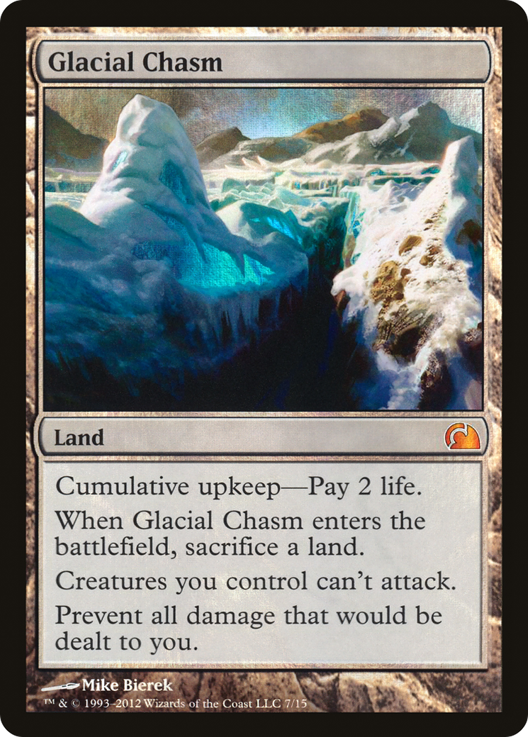 Glacial Chasm (V12-007) [Misc] From the Vault: Realms Foil MTG Single Wizards of the Coast