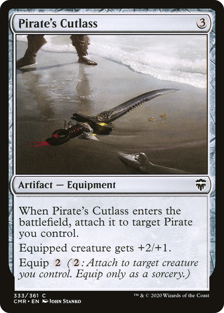 Pirate's Cutlass (CMR-333) [Commander Legends] Foil MTG Single Wizards of the Coast