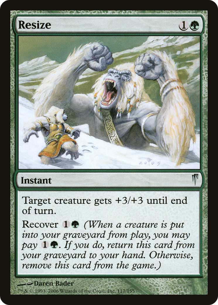 Resize (CSP-117) [Coldsnap] MTG Single Wizards of the Coast