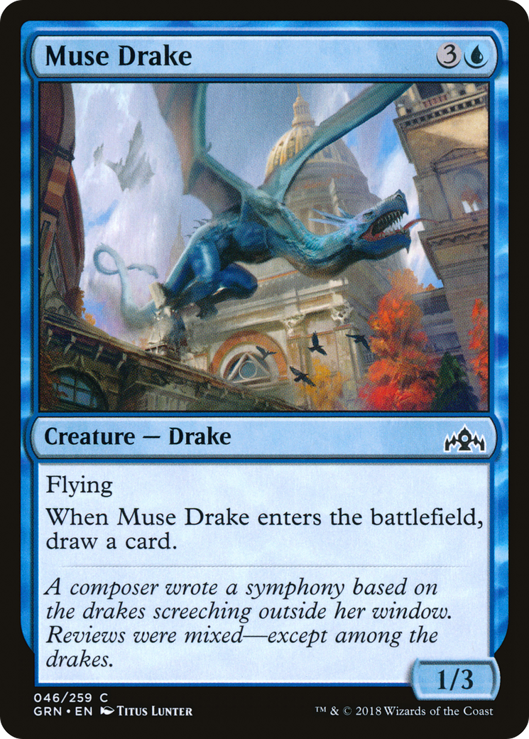 Muse Drake (GRN-046) [Guilds of Ravnica] MTG Single Wizards of the Coast
