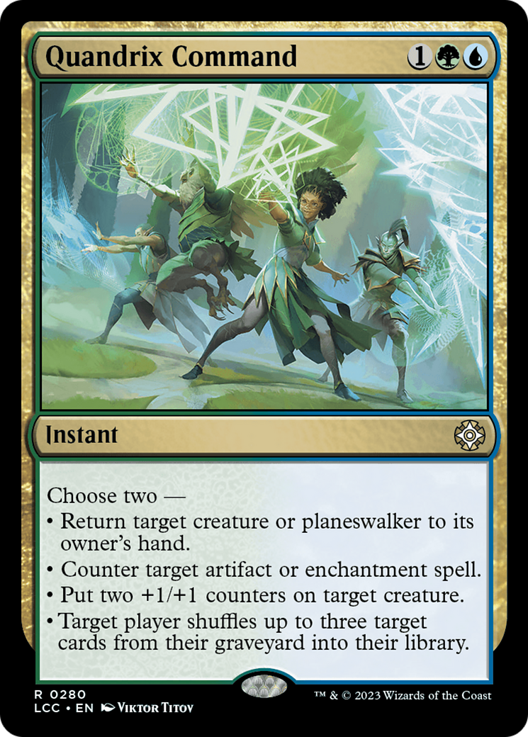 Quandrix Command (LCC-280) [The Lost Caverns of Ixalan Commander] MTG Single Wizards of the Coast