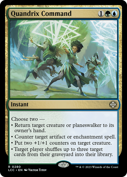 Quandrix Command (LCC-280) [The Lost Caverns of Ixalan Commander] MTG Single Wizards of the Coast