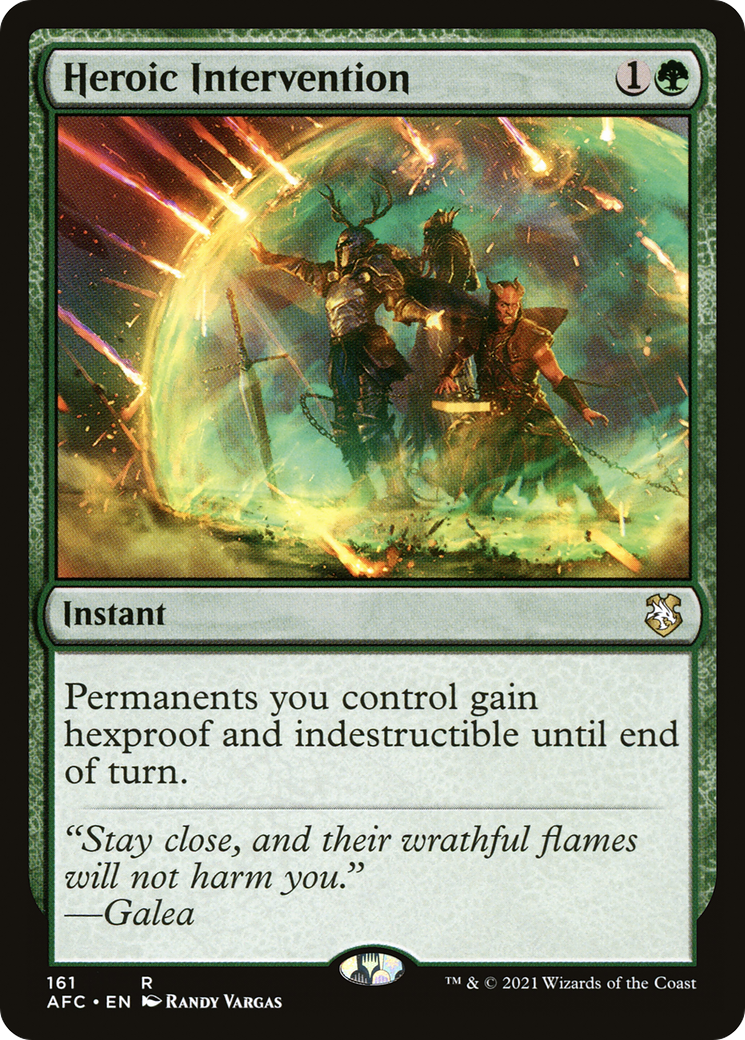 Heroic Intervention (AFC-161) [Forgotten Realms Commander] MTG Single Wizards of the Coast