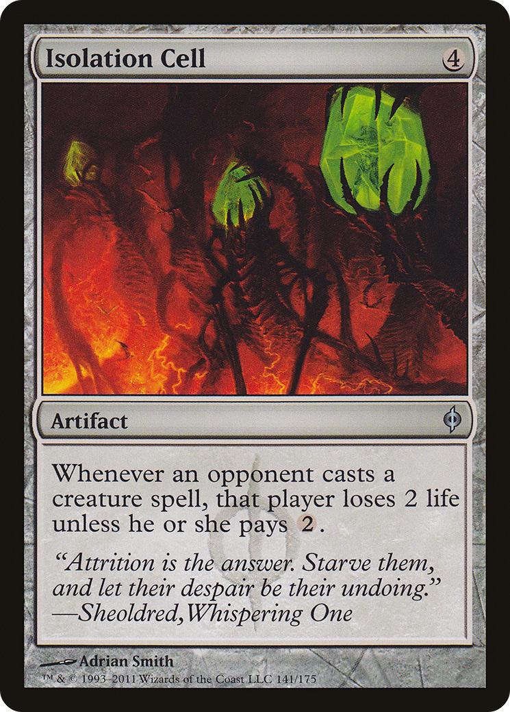 Isolation Cell (NPH-141) [New Phyrexia] MTG Single Wizards of the Coast