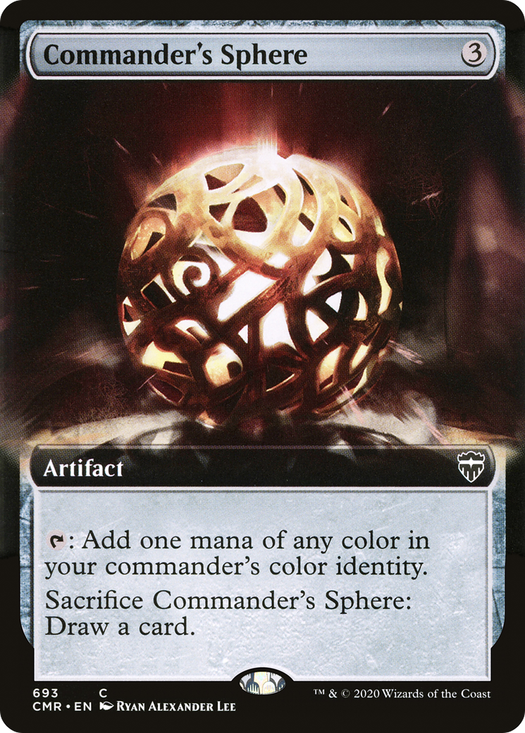 Commander's Sphere (CMR-693) [Commander Legends] (Extended Art) MTG Single Wizards of the Coast
