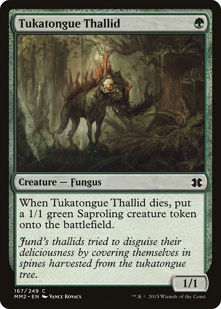 Tukatongue Thallid (MM2-167) [Modern Masters 2015] Foil MTG Single Modern Masters 2015