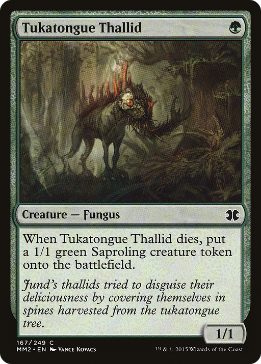 Tukatongue Thallid (MM2-167) [Modern Masters 2015] Foil MTG Single Modern Masters 2015